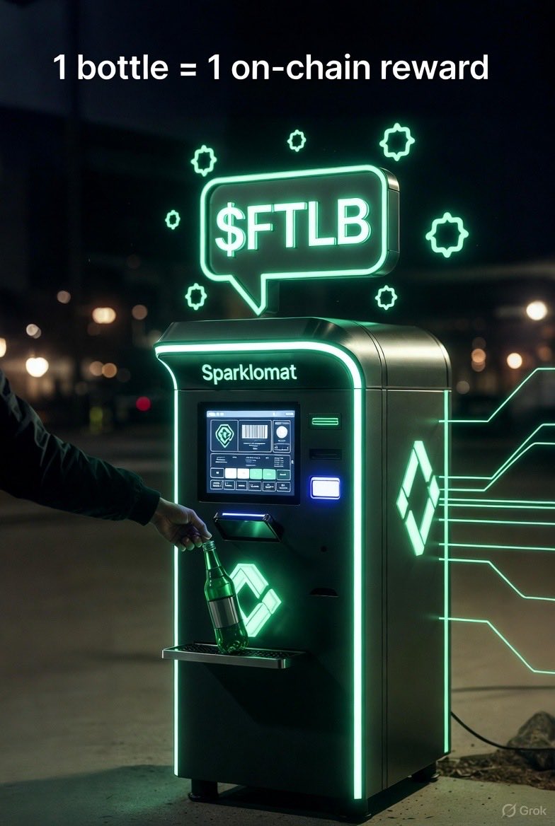 NathanEteo's tweet image. TIME TO MAKE A DIFFERENCE!

@FTLB_io is bridging the gap between sustainability &amp;amp; crypto, turning recycled bottles into on-chain rewards, backed by tokenized carbon credits.

Join the movement and earn while saving the planet.
Explore this revolution.

#FTLB #RWA #EcoRevolution