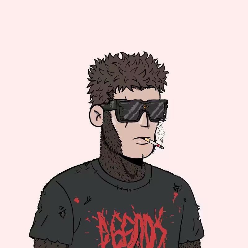 Feeling like pokemon with these <a href="/DeEvilsSOL/">De Evils</a> I got to catch them all another ape secured.

This evil ape has definitely gone through hell and back. 

Preparing for NFT season 🚬