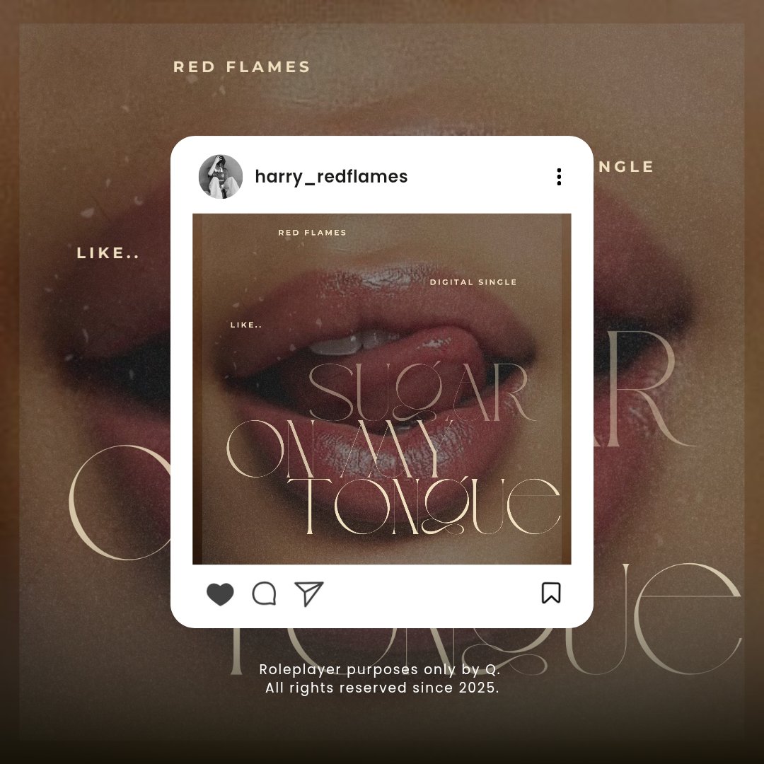 ⠀⠀⠀
𝐡𝐚𝐫𝐫𝐲_𝐫𝐞𝐝𝐟𝐥𝐚𝐦𝐞𝐬 𝐮𝐩𝐥𝐨𝐚𝐝𝐞𝐝 𝐚 𝐧𝐞𝐰 𝐩𝐨𝐬𝐭

Red Flames Digital Single

1. Sugar On My Tongue
작곡, 작사, 가수
⠀⠀⠀