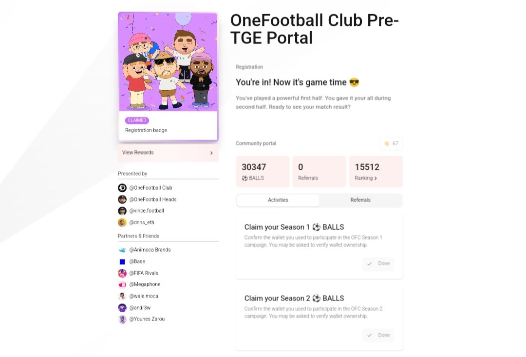 $OFC TGE Confirmed for Q4 2025!
The countdown has officially begun. $OFC is preparing for a massive leap as the Token Generation Event goes live in Q4 2025.
This is where real utility unlocks, real value begins, and early supporters get their moment.
Get ready — <a href="/ofc_the_club/">OneFootball Club</a>