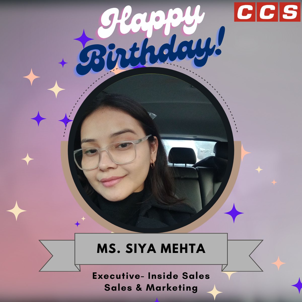 CCSComputersPL's tweet image. Happy Birthday to Siya Mehta!
Wishing you a wonderful year ahead filled with joy, good health, and success.

#HappyBirthday #TeamCCS #CelebrationTime #CCSComputers