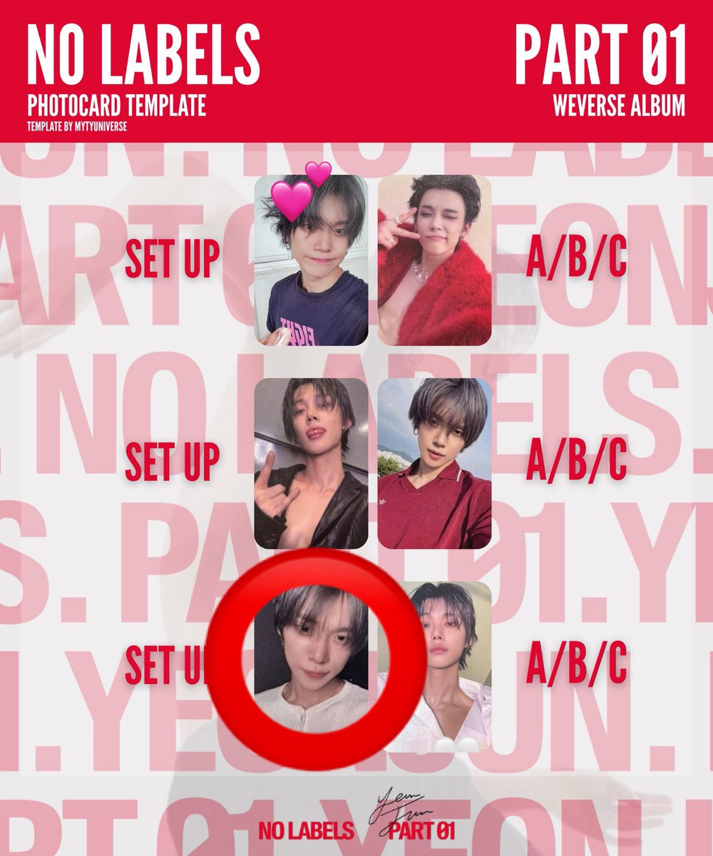 交換お願いします YEONJUN NO LABELS: PART 01 (Weverse Albums ver