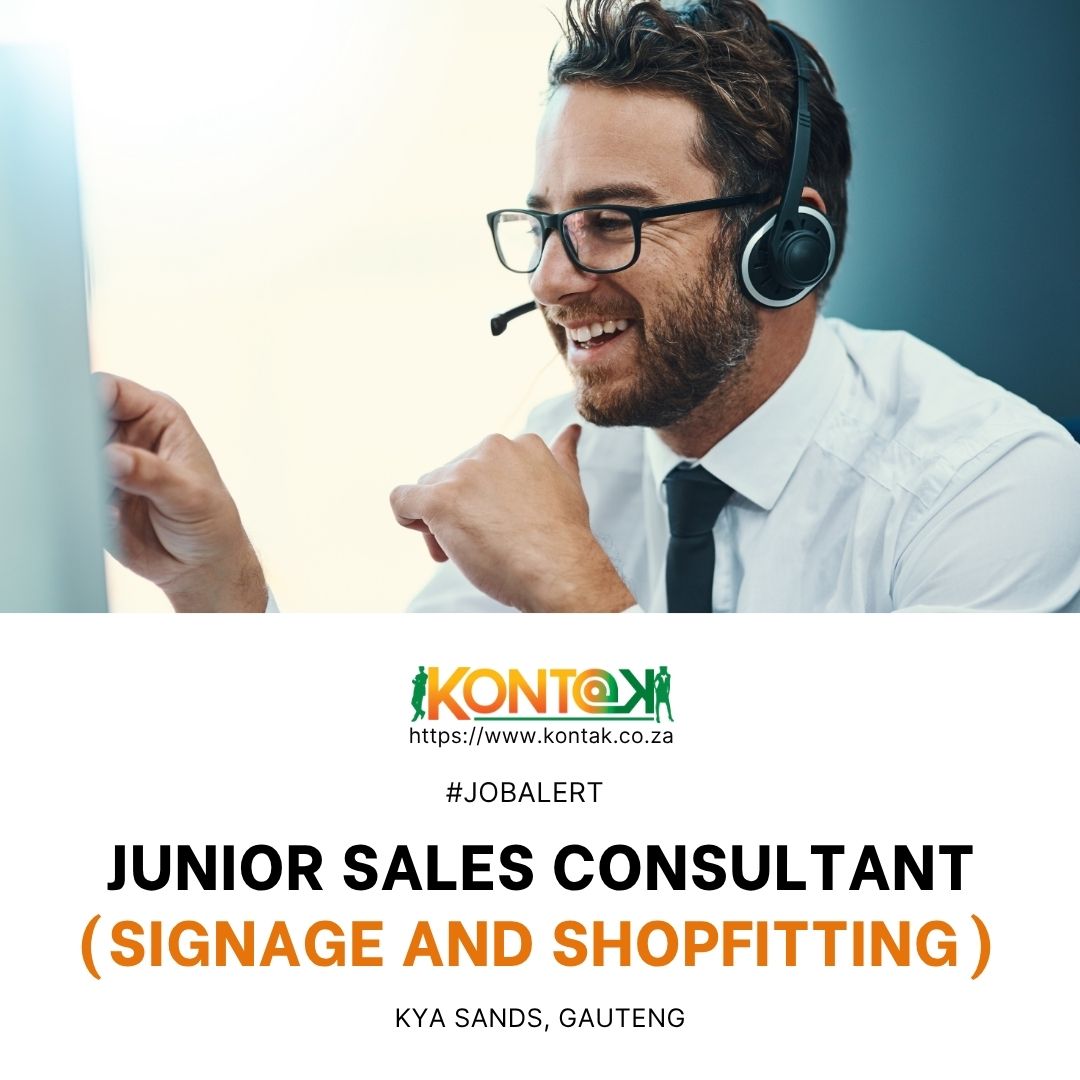 kontak1's tweet image. Junior Sales Consultant (Signage and Shopfitting) (JB5727) 
Kya Sands, Gauteng 
R10 000 to R15 000 a month CTC 

#InternalSales #SalesAdmin #ClientLiaison #Quotations #Invoicing #Signage #Shopfitting #SalesSupport 

Apply:  bit.ly/JuniorSalesJB5…

📢Know someone? Retweet &amp;amp; Tag