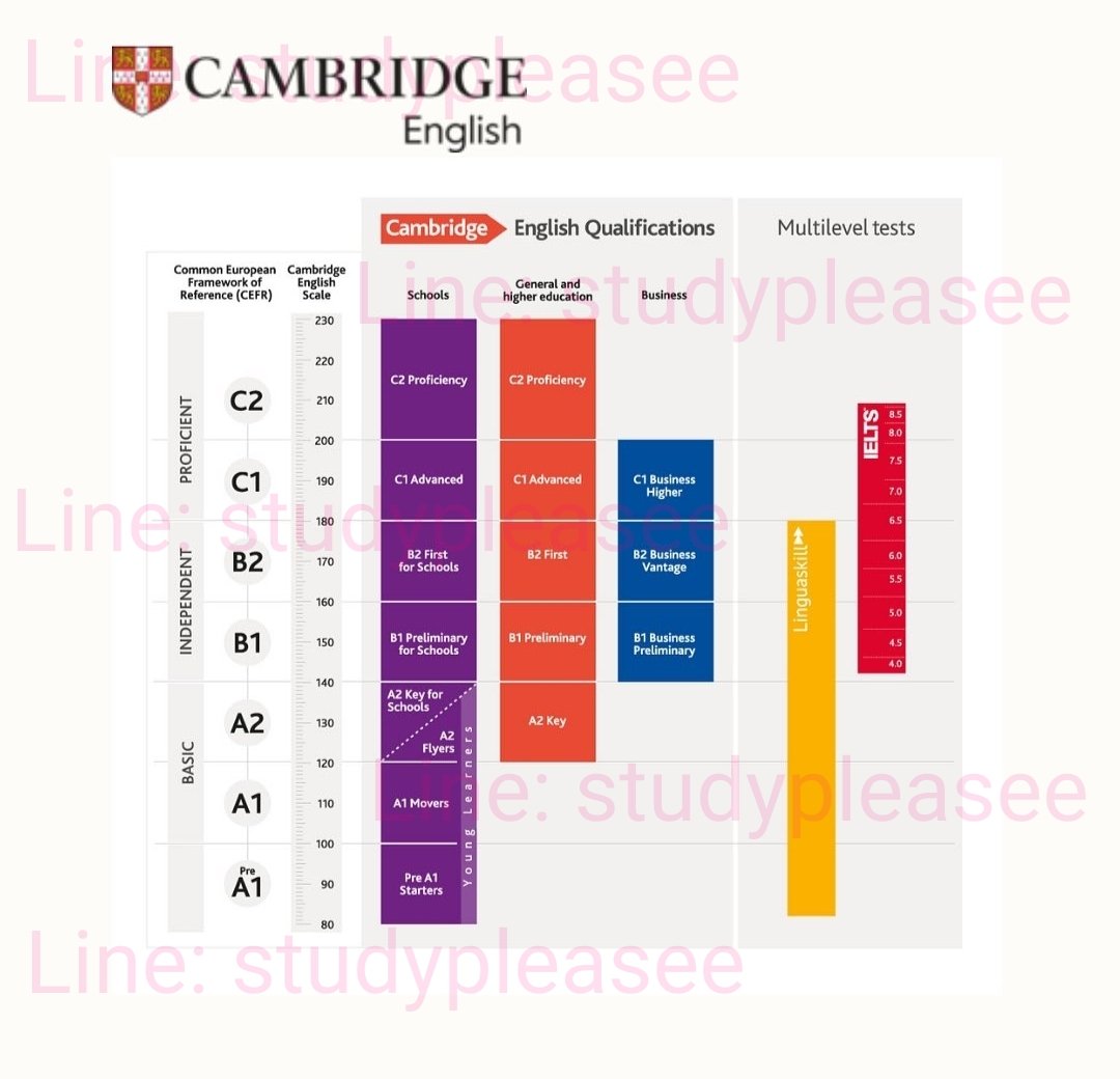 study_pleasee's tweet image. มีน้องหลายคนถามว่า ระดับภาษาที่จะเขียนลงใน CV ดูจากที่ไหนคะ🌟 นี่เลยค่า ตารางเทียบเลเวลภาษาอังกฤษแบบสากล ส่วนมากจะดูเทียบกับ Band IELTS ที่ได้ค่ะ น้องๆส่วนมากจะสอบได้ B1 B2 เพราะฉะนั้นถ้าอยากให้ profile โดดเด่น ควรทำคะแนน C1 เผื่อไว้นะคะ💖 LINE: studypleasee #dek69 #dek68 #dek67