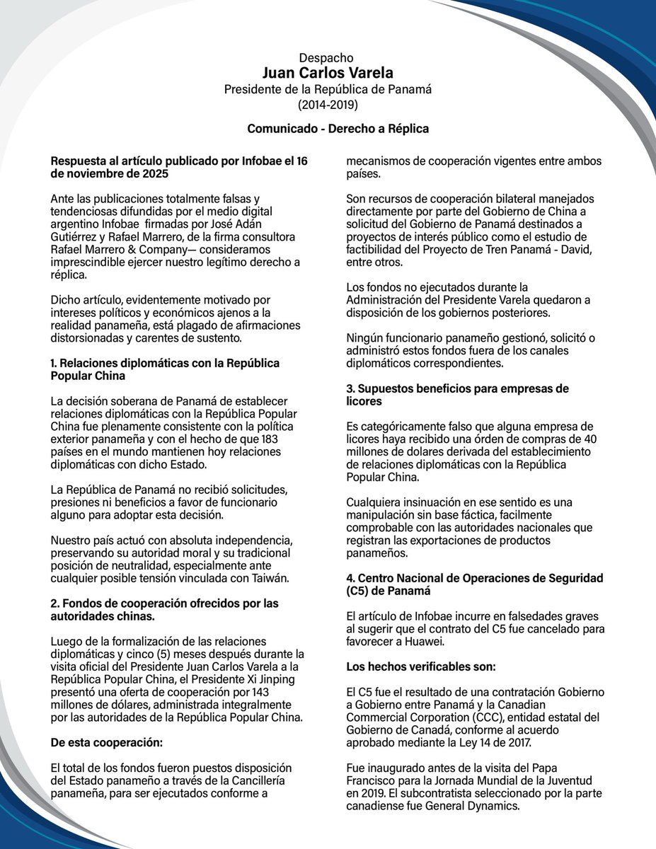 JC_Varela's tweet photo. Derecho a Réplica https://t.co/2ReBiMBHmD