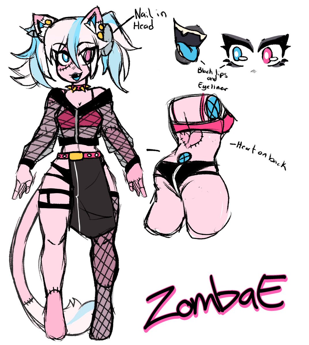 reaperkittyVt's tweet image. My concept of Grimm  but I wasn’t happy with it so I commissioned @/aroneslens
I later commissioned them for my model!:3
#vtuber #live2dmodel #VtuberEN 
#vtuberconcepts