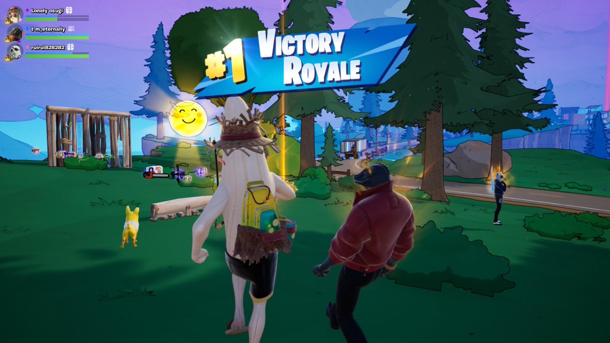 OSUGING's tweet image. 旦那さんとデュオでビクロイ👑
ウェスカーも入れてトリオでもビクロイ👑
風船のやつが今回一番やだ🤣🎈
#Fortnite
#フォトナ写真
#Switch2