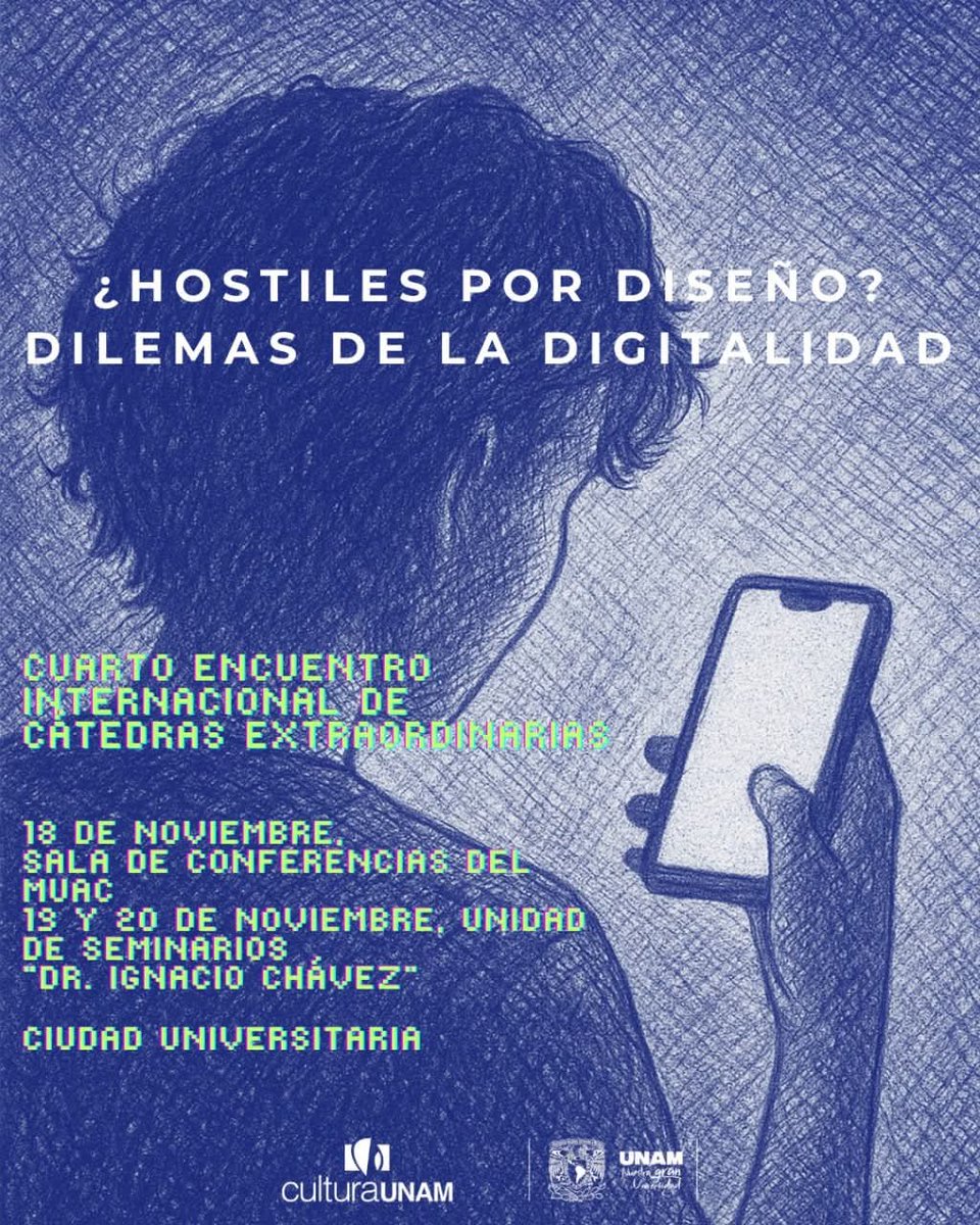 📲🛜💻Fenómenos como la hostilidad en línea, la manipulación algorítmica, la adicción digital y la radicalización del discurso serán analizados desde una perspectiva intergeneracional que coloca al centro a la comunidad estudiantil universitaria, en el 4to. Encuentro