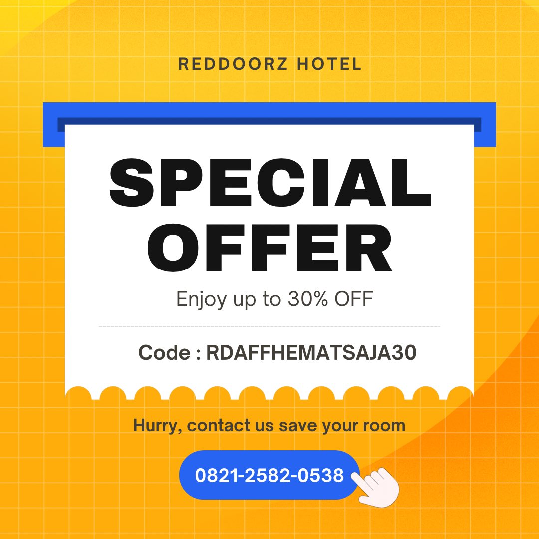 DoorStayyy's tweet photo. Liburan nggak harus mahal!🫢😍
Staycation nyaman + harga hemat = cuma di RedDoorz.Pakai kode RDAFFHEMATSAJA30 dan dapatkan DISKON 30%!
Yuk booking sekarang sebelum kehabisan 💨

More info: https://t.co/80W6ZbZ4zB
#더블유 #promoreddoorz https://t.co/wiC93ziaCo
