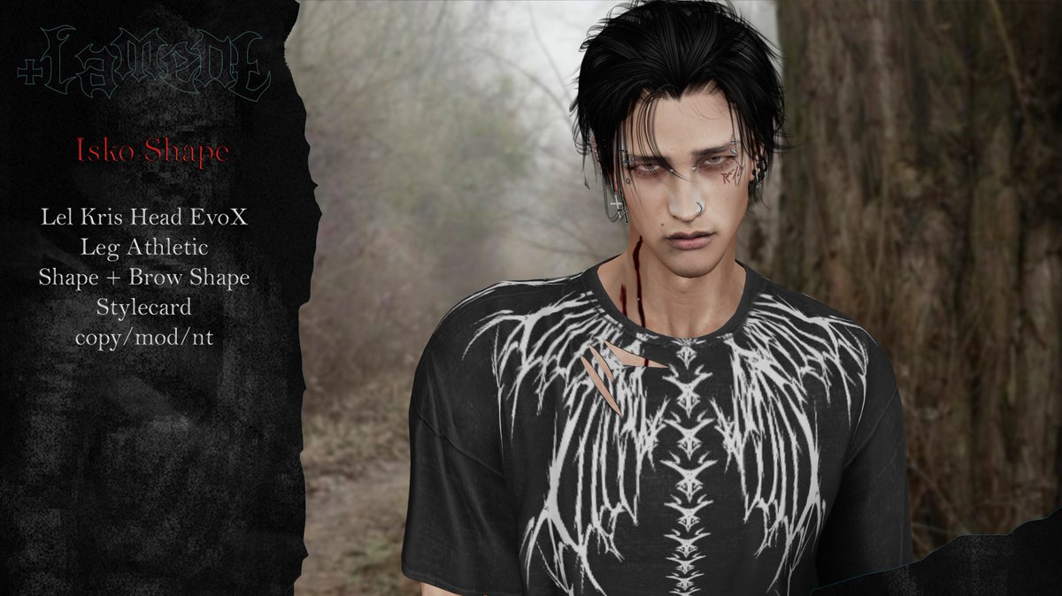 forsakenlament's tweet image. Isko shape for lel Kris
shape / brow shape / stylecard  
Cheaper iw
Iw: maps.secondlife.com/secondlife/Lam…
Mp: marketplace.secondlife.com/p/Lament-Isko-…