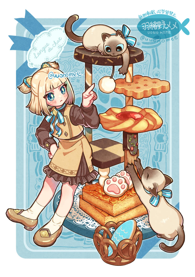 ラングドシャちゃんとキャットタワー