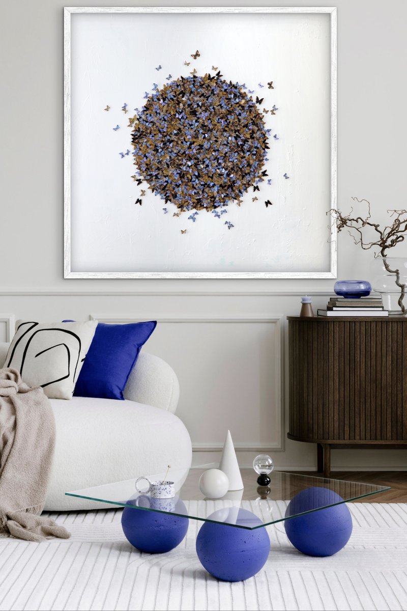 AddictedGallery's tweet image. The butterflies cluster like a living sun—each wingstroke a reminder of how colour transforms the world.
Get Your Art Fix!
&quot;Sol&quot; by Tunku Khalsom, 2021 bit.ly/47Ziad5
Series: The Colours That Surround Us
#butterflies #transformation #cycleoflife #artgallery #collectart