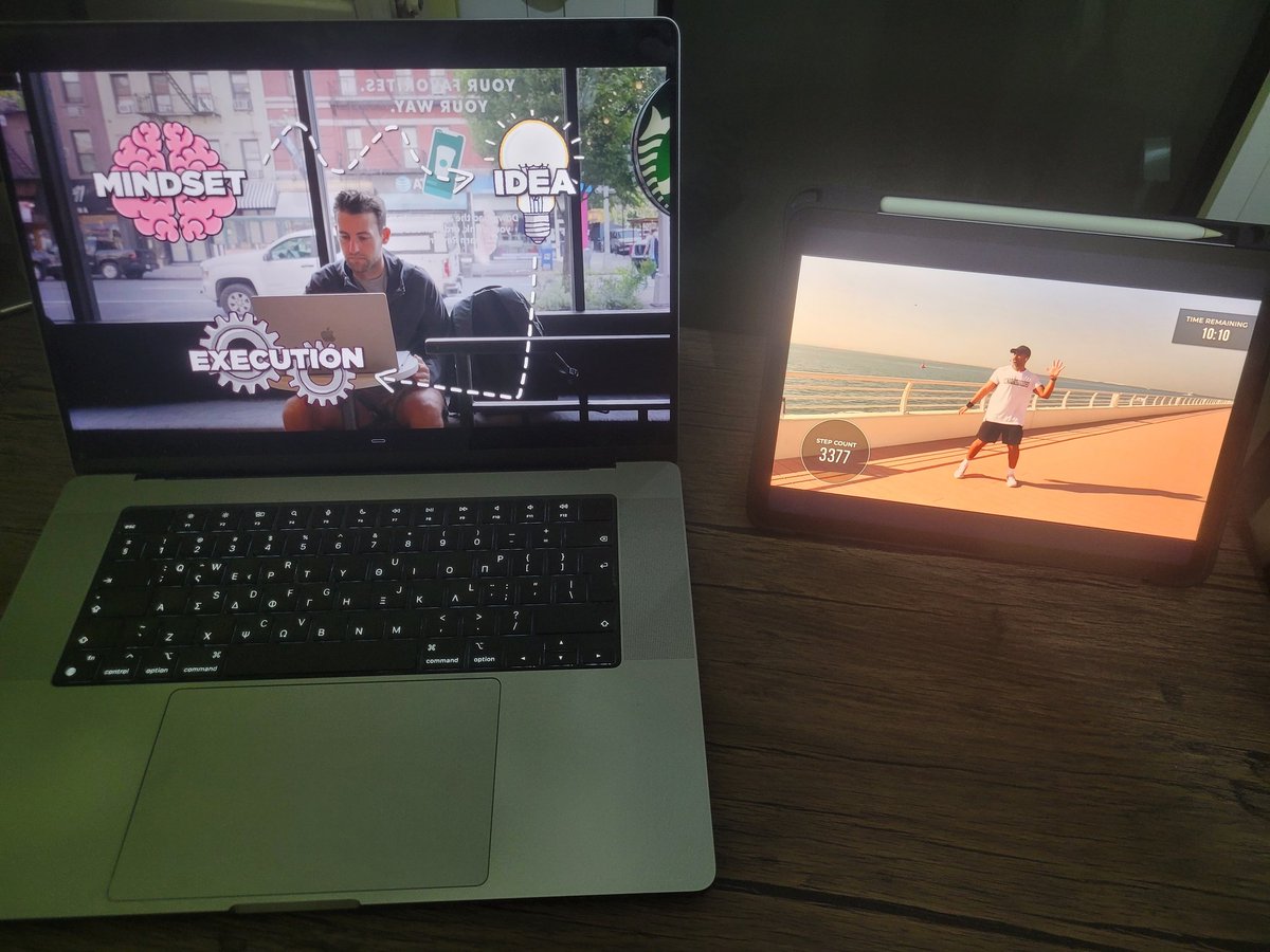 mike_chionidis's tweet image. 3.30 AM in Greece. Just wrapped up work for the US client and started a light walking workout while listening to Starter Story. 

Then straight to bed.

We&apos;ll definitely gonna make it.