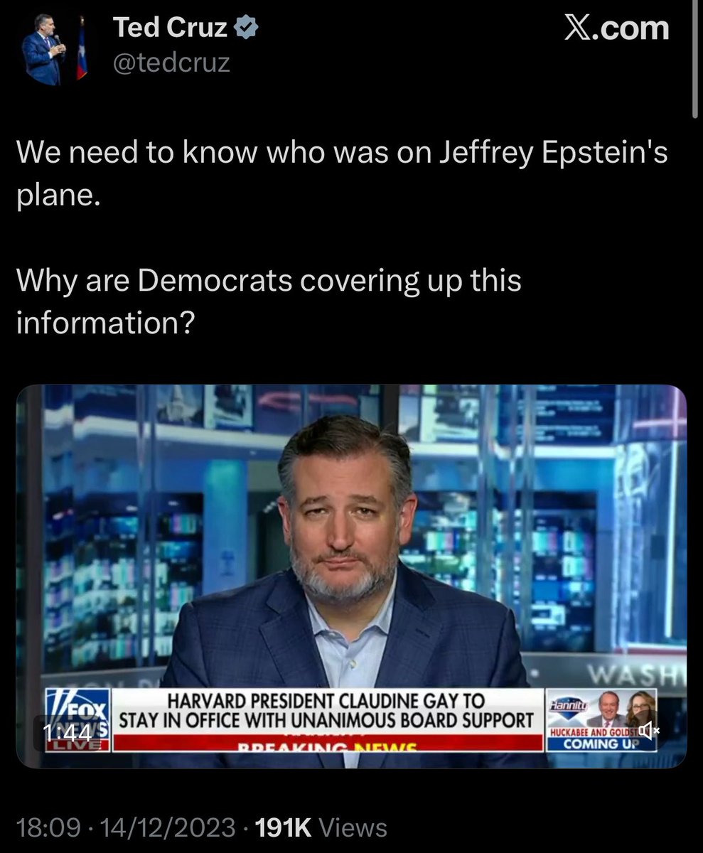 goddeketal's tweet image. I totally agree with @tedcruz and @DonaldJTrumpJr. We absolutely need the Epstein files released.

“Why would anyone protect those scumbags?”

“Why are Democrats covering up this information?”

Great questions.

This is going to be an entertaining week.