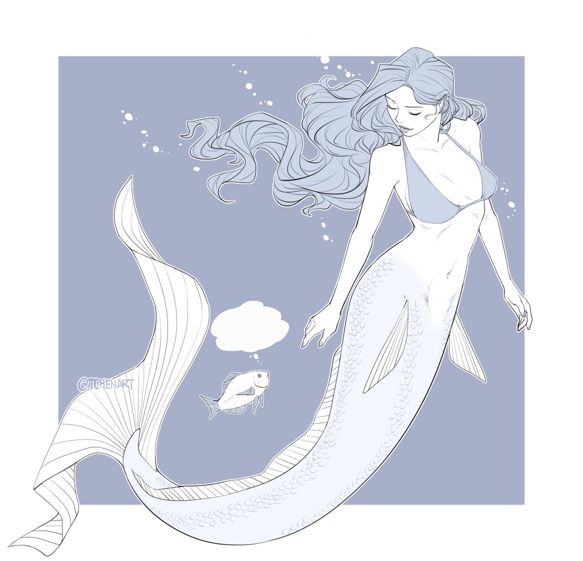 TChenArt's tweet image. 20250915
🐟💭
=====
#mermonday