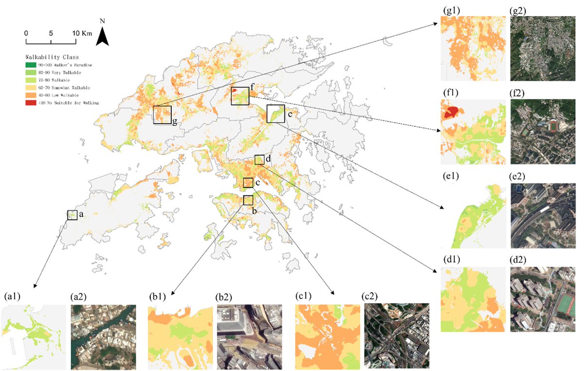 InfoGeoOfficial's tweet image. 🚶 Is Hong Kong walkable considering convenience, safety and comfort?

🎯 Results from 400,000+ walkways exposes deep inequalities of walkability between urban and rural areas, based on multi-source data.

doi.org/10.1016/j.infg…

#PedestrianNetwork #SpatialData #UrbanPlanning
