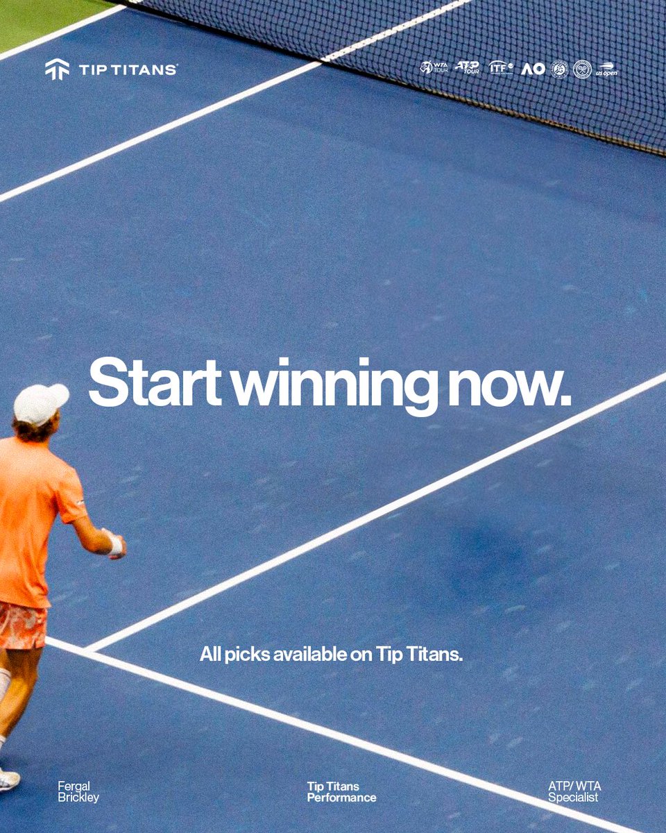 Relentless consistency is what separates the best. 

The results are there. The track record speaks for itself.

Recruit Fergal now and get all of his Billie Jean King Cup picks as they drop 👇
bit.ly/4cBmYWI