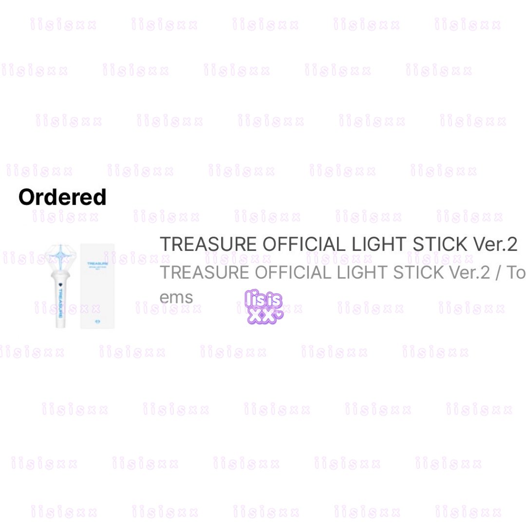 #อัปเดตiisisxx

กด TREASURE OFFICIAL LIGHT STICK Ver.2 ค่ะ
