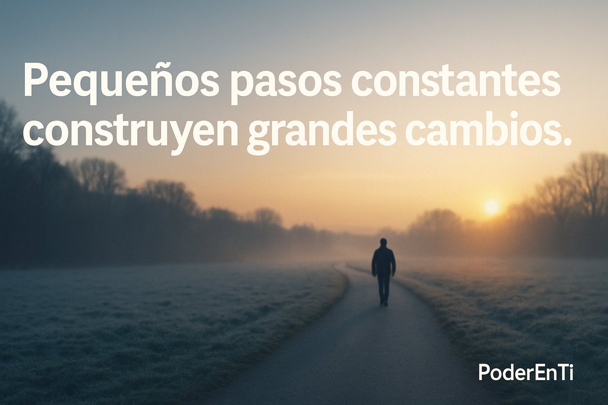 PoderEnti's tweet image. Pequeños pasos constantes construyen grandes cambios. #PoderEnTi

Anima a tu comunidad a compartir qué pequeño paso dará hoy hacia su cambio.

#disciplina #constancia #crecimientopersonal