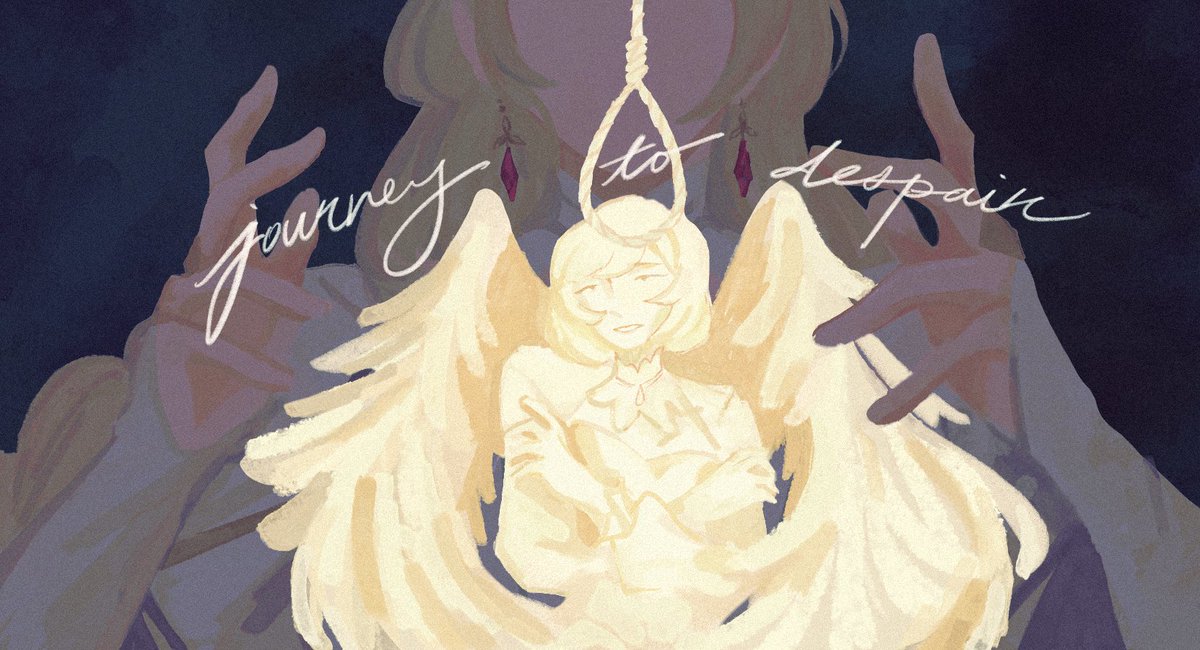 caviluxx's tweet image. mini print i drew for the virche zine! 👼