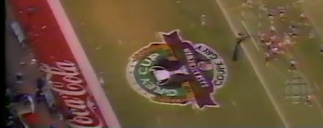 MattYoungCTV's tweet image. GREY CUP: the best endzone paint job in grey cup history was in Regina in 1995, and it’s not close.  No underlay showing through, perfect corners &amp;amp; angles along with excellent color.  

#GreyCup #riders #cfl #montreal #winnipeg
