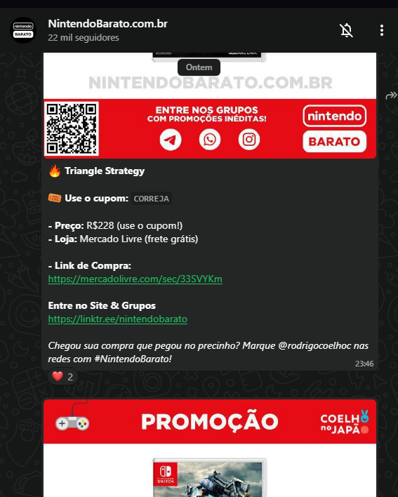 Hikkun_ch's tweet photo. Com promo é bom mas gratis seria melhor ainda!
Bora ver se dessa vez consigo alguma coisa #NintendoBarato https://t.co/XZ8dgIjDkl