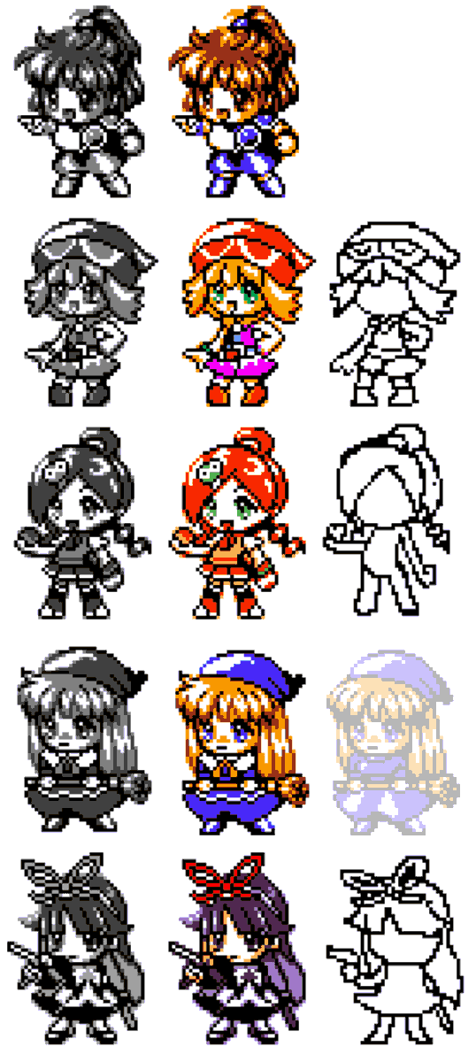Custom Pocket Puyo Puyo SUN Styled Sprites, go!