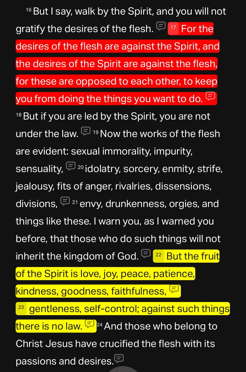 NickMercerVO's tweet image. Happy Sunday! Today’s #sundayscripture is Galatians 5:16-24, where we have the fruits of the spirit contrasted with the works of the flesh. Fellow Christian, is your life producing the right fruits? #youshallknowthembytheirfruits