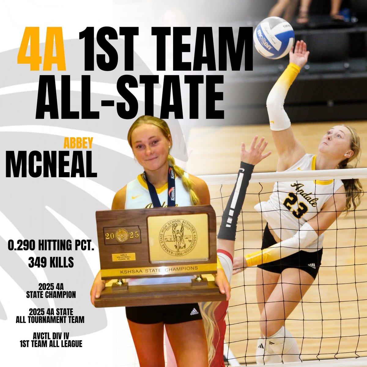 So honored to have been chosen! 💛🖤
<a href="/KSScoutDeck/">DeckScoutKS</a> #volleyball #volleyballrecruit #uncommitted2027