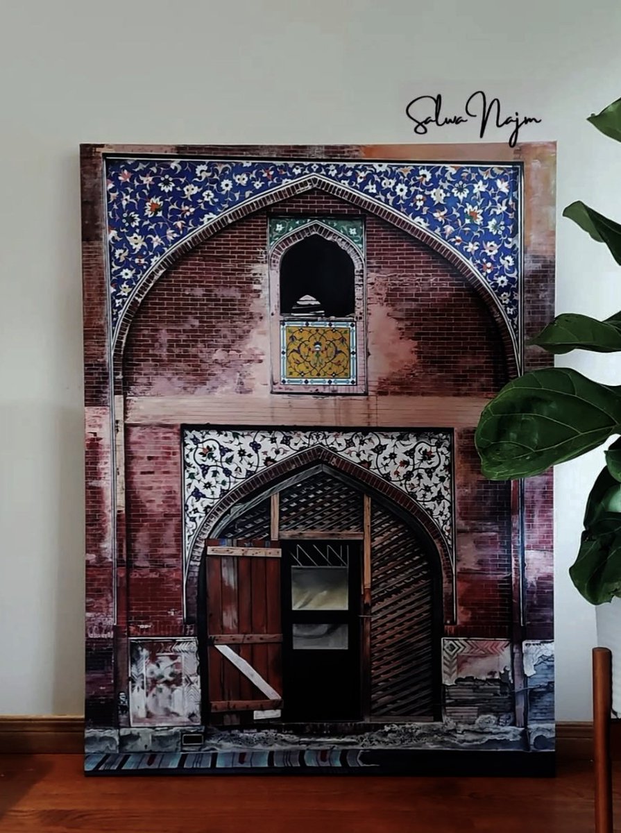 As much as I adore painting Al Aqsa, I miss painting other mosques from around the world. Here are some paintings I made of mosques from Lahore, Pakistan
