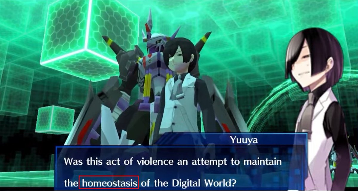 Convergencia_CD's tweet image. *Spoilers TS*
Mucho se ha puesto en duda que tan planificado estaba poner a Homeostasis en Time Stranger y si era algo que Habu había pensado hace tiempo o no. Ya se había visto que la homeostasis (el proceso biológico) había sido mencionada en Decode y en una entrevista de Habu