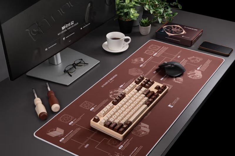 TechAceJP's tweet image. 🎉 Noctuaファン必見！
20周年記念デスクマット NP-DM3 が登場🖥️✨
歴代の名作が描かれた特別デザインで、
サイズは 900×400×4mm と使いやすさ抜群👌
低摩擦生地＆滑り止めラバーで作業もゲームも快適🎮🖱️
デスクにNoctuaの歴史を飾りませんか？
👉 詳細＆購入はこちら → techace.jp/%E3%83%8E%E3%8…✨