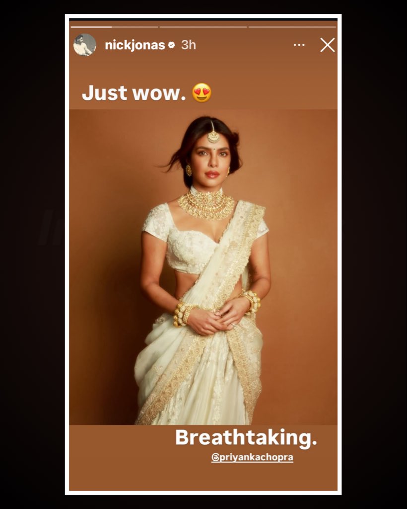 indiaforums's tweet photo. Nick Jonas can’t stop staring! 😍 Priyanka Chopra stuns in white at the Varanasi event and gets a sweet shoutout from hubby: “My desi girl!”
.
.
.
#PriyankaChopra #NickJonas #DesiGirl #VaranasiVibes #CoupleGoals #BtownStyle #CelebrityFashion #WhiteLook #StarCouple #FYP #Explore #Viral #Trending #Instagram #indiaforums