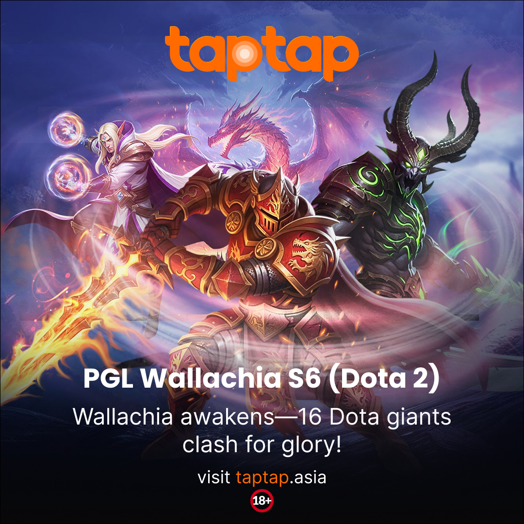 taptapsouthasia's tweet image. 🔥⚔️ PGL Wallachia Season 6 is here!
Wallachia awakens as 16 Dota giants enter the battlefield, each fighting for dominance, pride, and ultimate glory!
🎮bit.ly/4d8P0K9

#Taptap #TaptapSouthAsia #PGLWallachiaS6 #Dota2 #MOBALegends