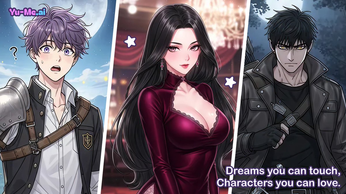 Saen_D1999's tweet image. Who would you like for today? Cutie boy, Charming Lady, or Relentless Hunter?

Create your own fantastic story with them in Yu-Me.ai! They&apos;re waiting for you💜

Dream you can touch, Character you can love
#Yume_AI #AIchatbot #AIchat #AIgirlfriends #AIboyfriends