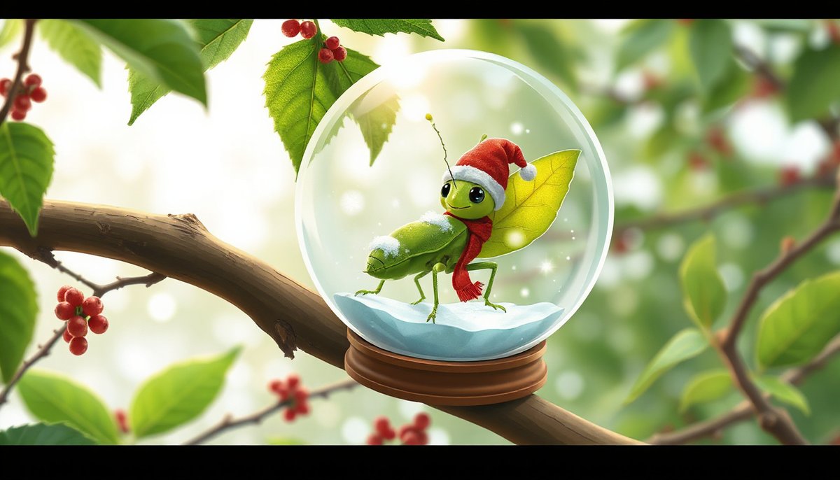 BugZooInc's tweet image. Guess the HUMBUG!
Green as the trees, I blend in with ease.
Sticks and the leaves, I answer their pleas.
With wings that unfold, I charm and I tease.
In garden&apos;s embrace, I dance in the breeze.
Who am I?

Answer: leaf insect
#BugZoo #HolidayBugs

bugzoo.com
