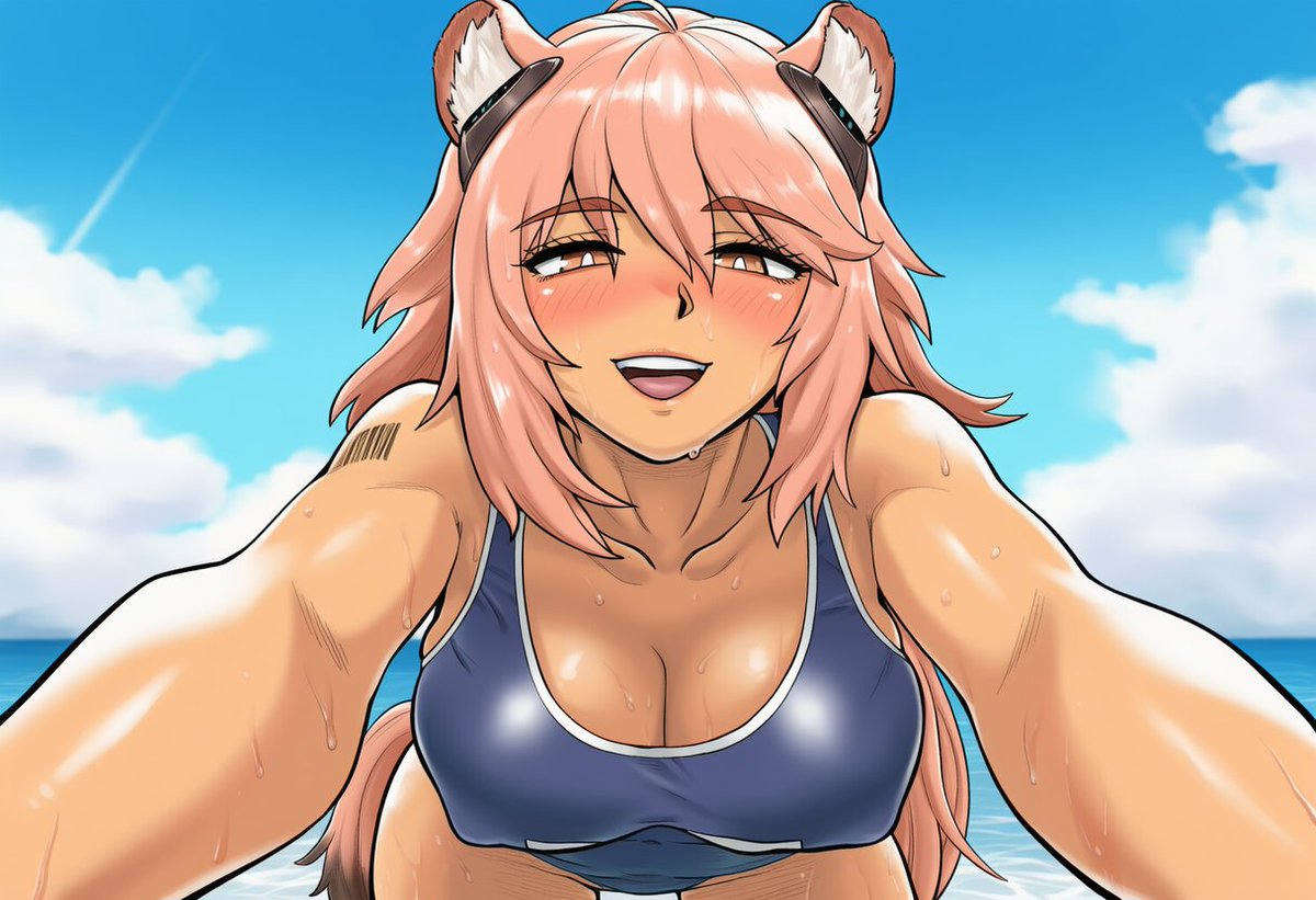 emAInerdygal's tweet photo. [Whispa Request]

"Hello, can i request a Gravel from Arknights in Competitive Swimsuit?"

apologies, i know neither what a competitive swimsuit is, nor who gravel is, so i tried my best! ^^' https://t.co/4b1AXjWcG1