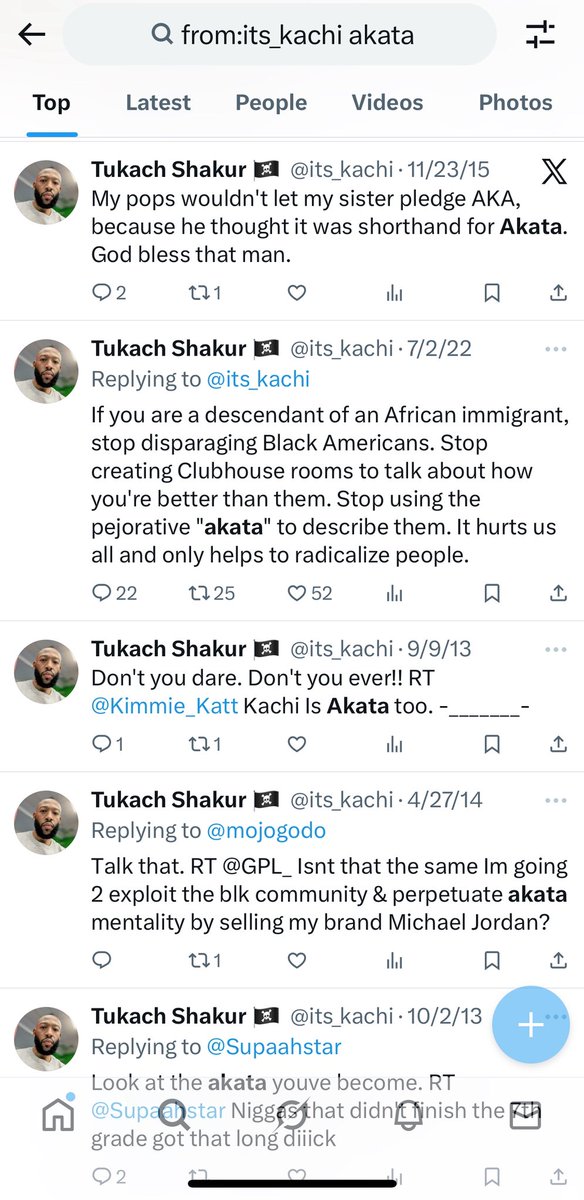 JashuwahJackson's tweet image. Notice the Akata tweets in 2013-2018 and how the tone changes with the rise of the #ADOS movement. Understand those early tweets are the real them they are running around claiming sameness now because they are scared. But pre the #ADOS movement they were good and comfortable in…