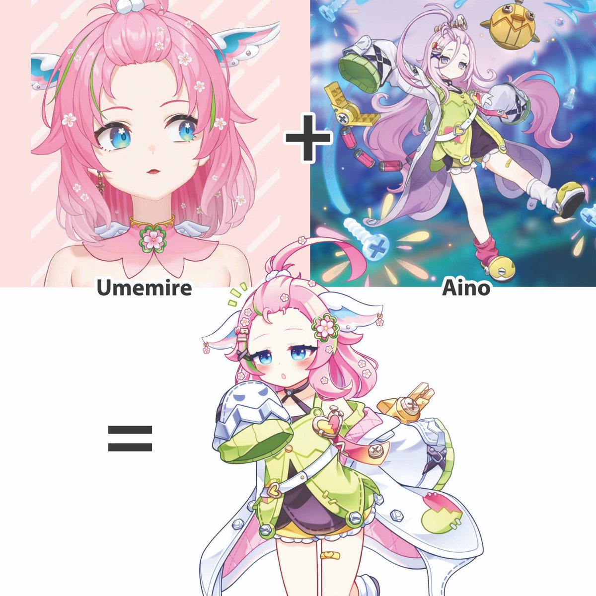 Taraaaa~ jawabannya
Ume cosplay jadi aino 🍀🌸