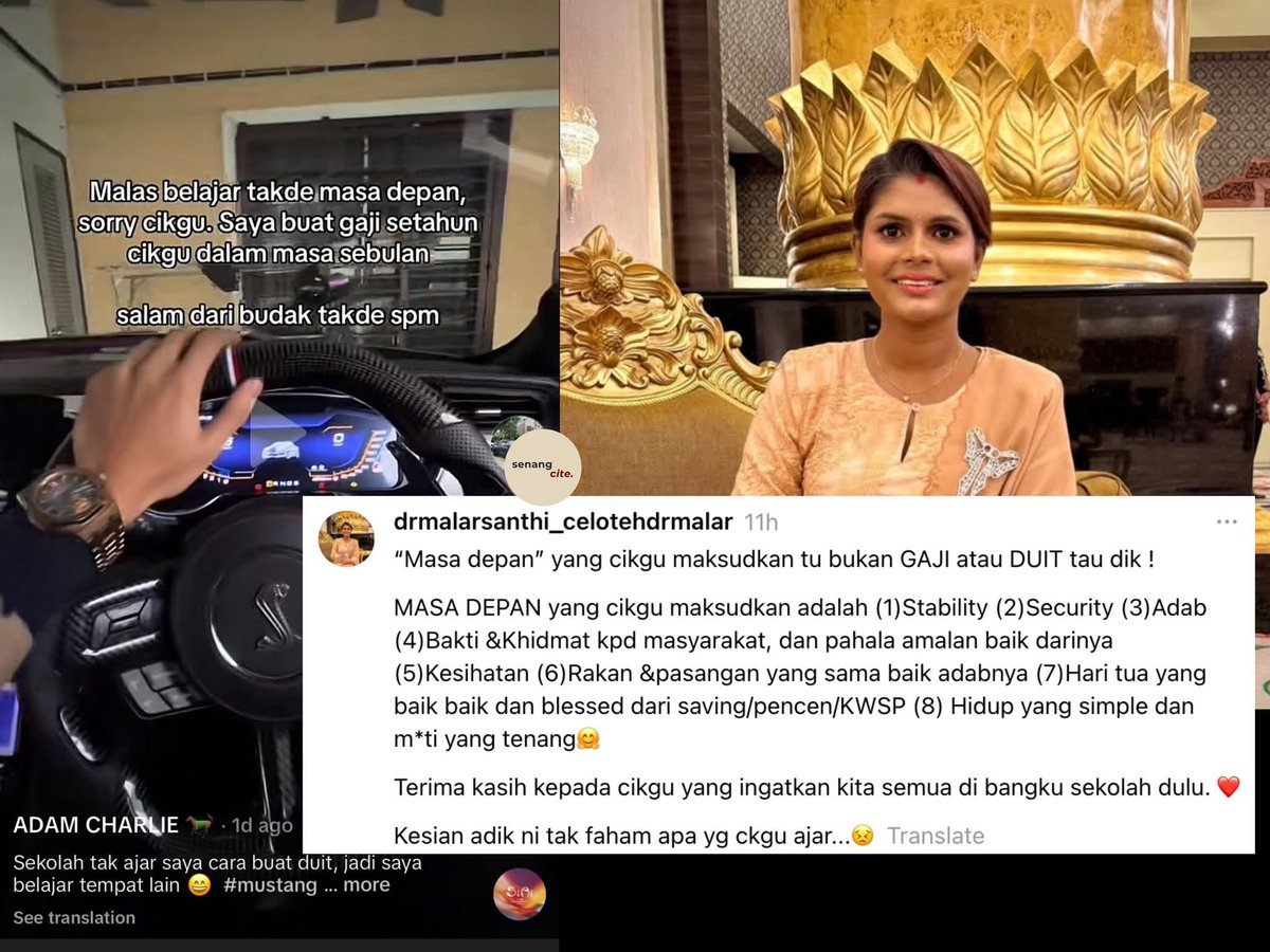 Well said Dr. Malar 🙏