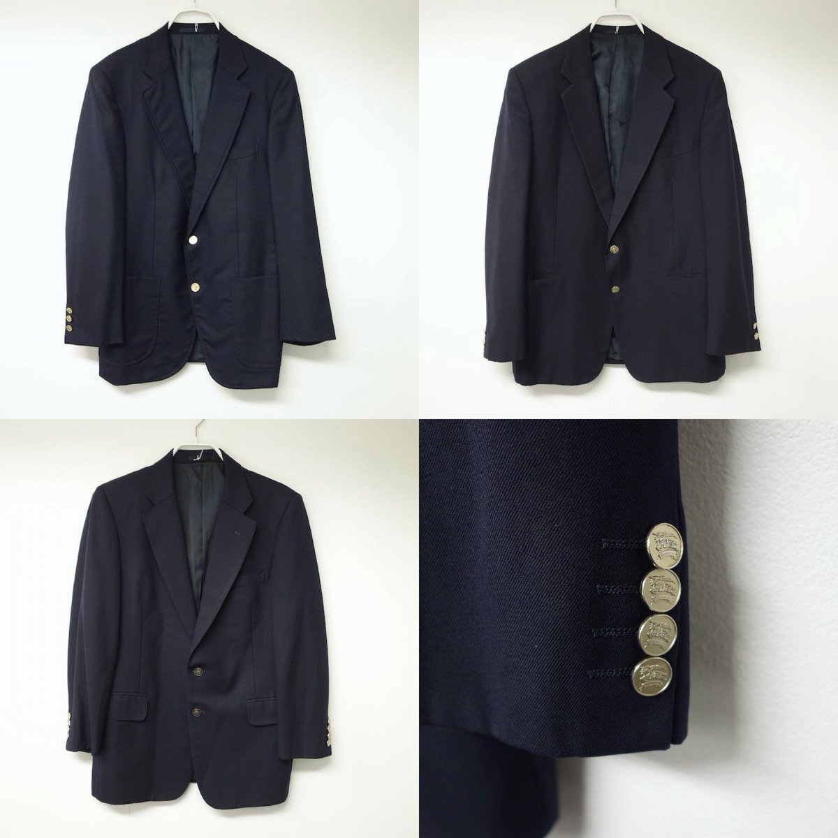 Vintage BURBERRYS ブレザー ジャケット、新規WEB UP 鉄板アイテムの紺