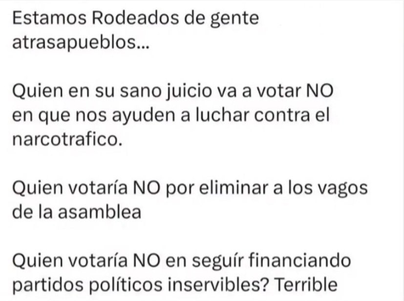 kristhelCoronel's tweet image. La cruel verdad y luego esos que votaron por el NO, son los primeros en quejarse 🫤😔