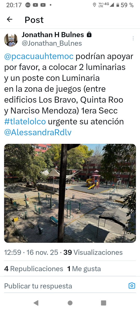ROC6100's tweet image. @AlessandraRdlv @AlcCuauhtemocMx  @GobCDMX URGEN las dos luminarias. @multimediostv @telediario @c4jimenez @ImagenTVMex @laoctavadigital @adnnoticiasmx @azucenau 
@GobCDMX