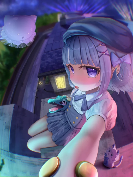 ケンカしてないで撮るよ～ #ろあのお絵かき