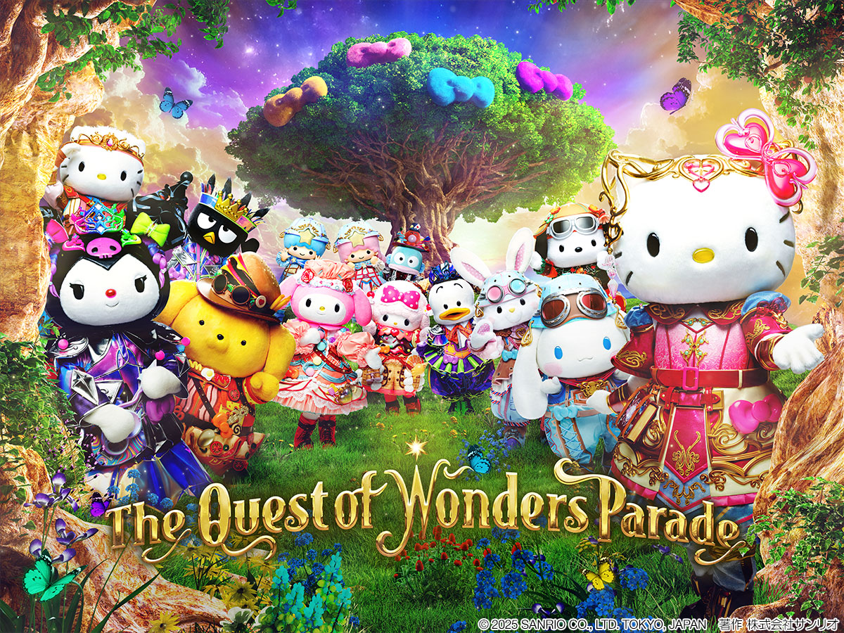 ✨🌳最新のビジュアルを初公開🌳✨
物語の鍵を握る司書の声や、
出演するキティたちのコスチュームなどの情報を公開したよ♪

「The Quest of Wonders Parade」
12月5日(金)～上演開始❣️

詳細はリプライからチェックしてね♪
#ピューロ