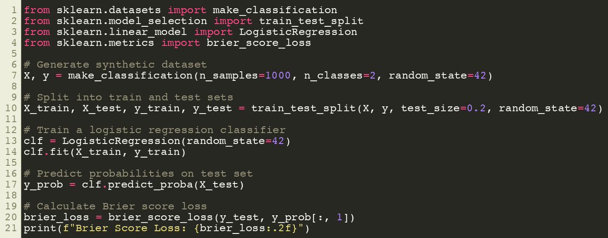 SciKitLearn's tweet image. Scikit-Learn brier_score_loss() Metric
sklearner.com/scikit-learn-b…

#SciKitLearn #DataScience #MachineLearning