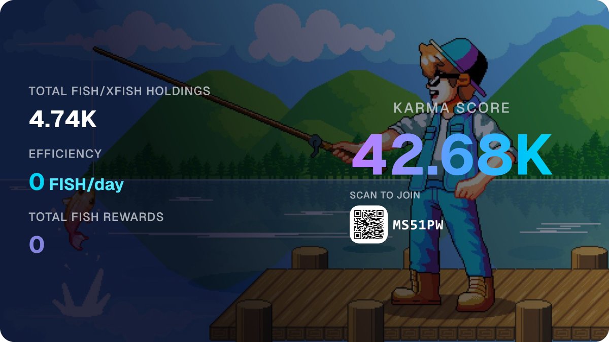 Huge thank you to <a href="/FishingFrenzyCo/">Fishing Frenzy</a>! 🙏 I just claimed my $FISH today and even though I couldn’t join the game from the very beginning, I’m truly happy with the allocation I received. The journey so far has been fun, rewarding, and way better than I expected 🐟💙

Airdrop claims