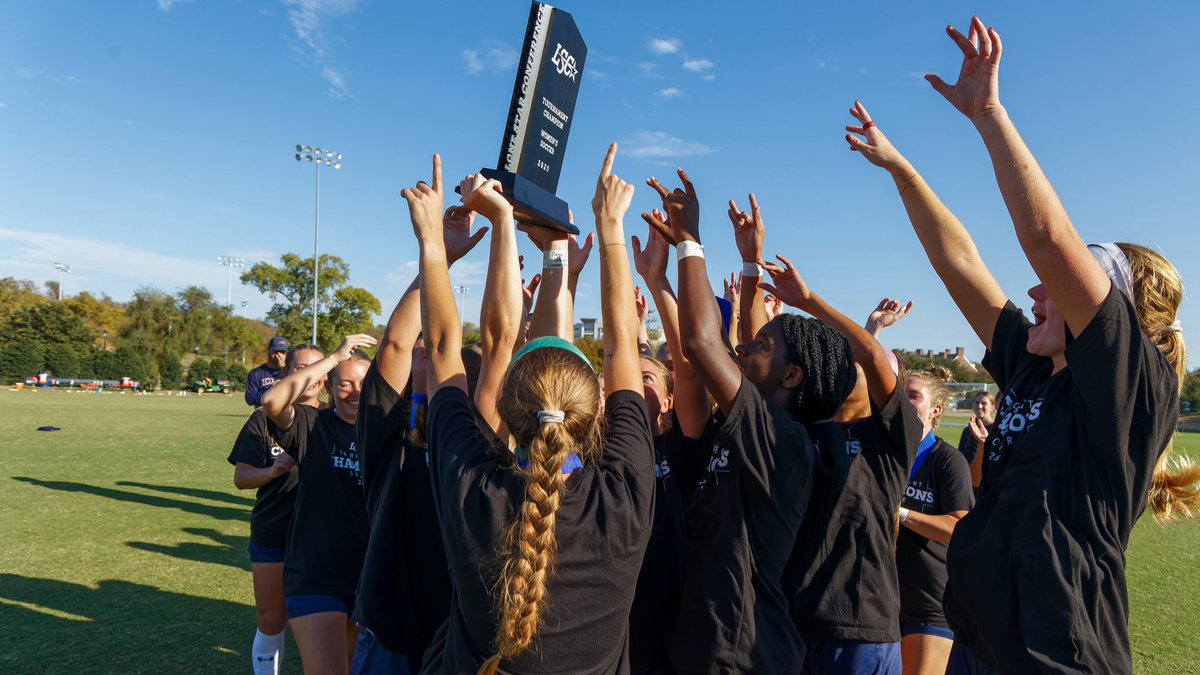 LoneStarConf's tweet image. 📷 | @DBUWomensSoccer celebrating their fourth #LSCwsoc tournament title.