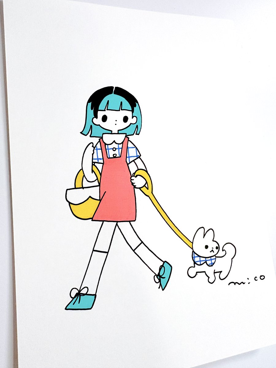 「途中まで、一緒に帰ろっか。」|paricoのイラスト