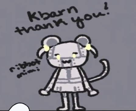 KBarnNow's tweet image. I had to leave stream before you got to mine, but thank you for drawing Robo-Mimi Mounse!

Sorry if I stumped you, I honestly would have settled for &quot;Mimi, but square&quot; but you COOKED. #nemimilive